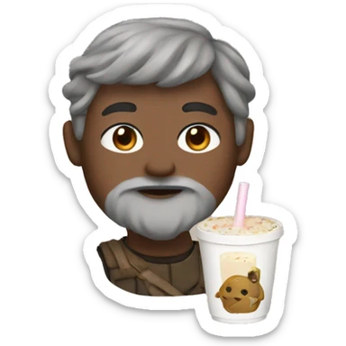 Dear with Boba sticker