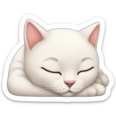 Cat sleep sticker