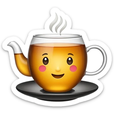 Tea black sticker