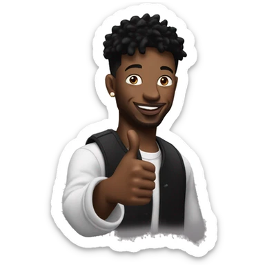 21 savage doing a thumbs up sticker