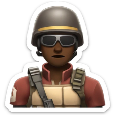 Team Fortress 2 soldier  sticker