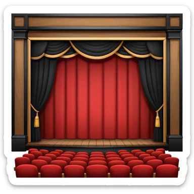 theater stage sticker