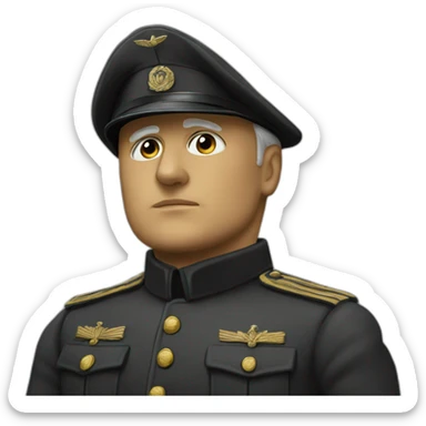 Mussolini  qui sticker
