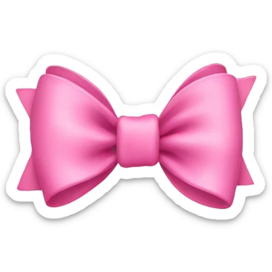 Pink baby bow sticker