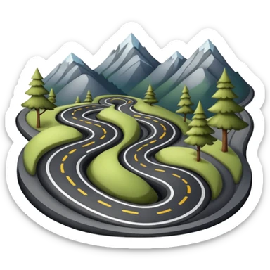 mach mir eine straße in denn bergen sticker