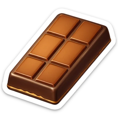 chcolate with caramel sticker