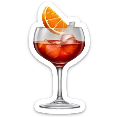 Negroni cocktail luxurious sticker