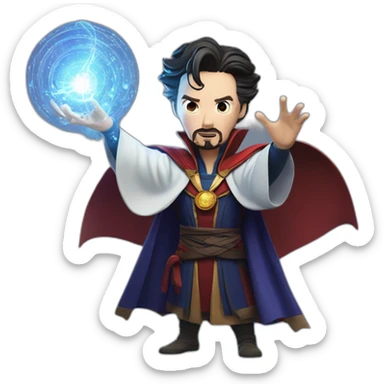 Doctor Strange casting a spell sticker