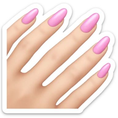 Pink nails  sticker