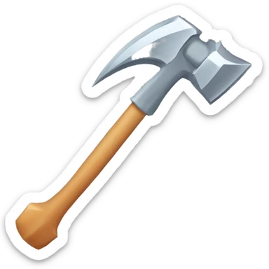 muscle arm digging diamond with pickaxe sticker