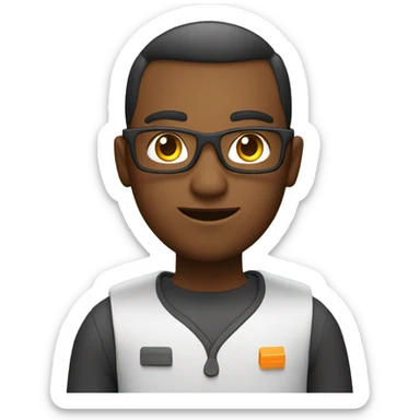 software engineer who is coding  sticker