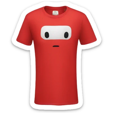 tshirt in red sticker