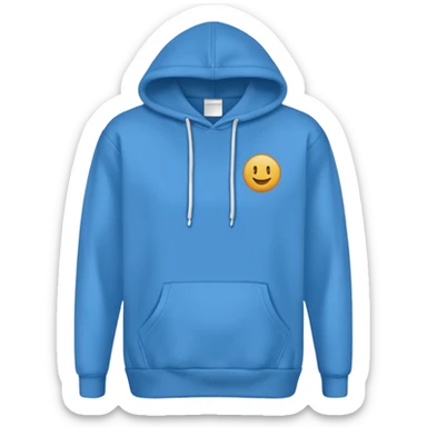 hoodie blu no lace no emoji sticker