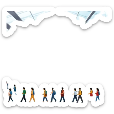 Indira gandhi international airport picture terminal 3 sticker