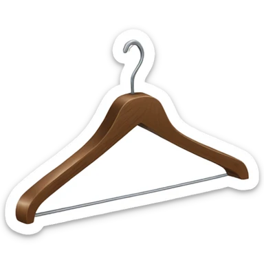 Coat hanger sticker