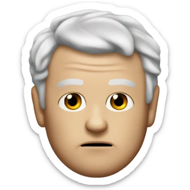 Mogwai with trumps hair piece sticker