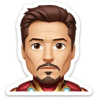 Tony Stark  iron Man  sticker
