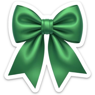 Yeşil fiyonk sticker