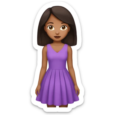 Light skinned black woman with bbl and dark brow hair sticker