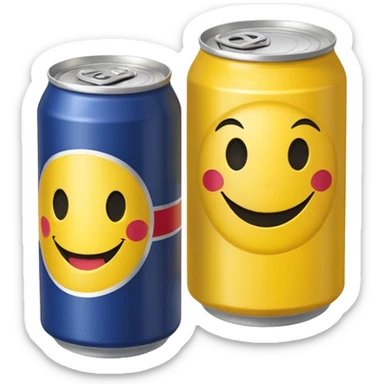 Smiley Emoji with redbull sticker