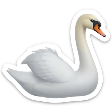 Swan sticker