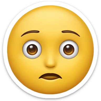 a regular emoji doing a side eye sticker