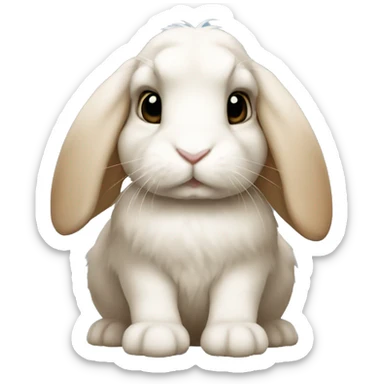 Mini lop rabbit sticker