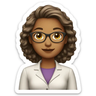 super young woman teacher sticker