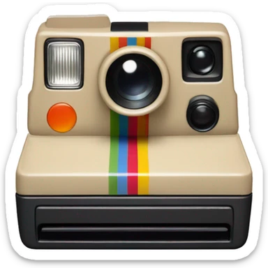 polaroid beige sticker