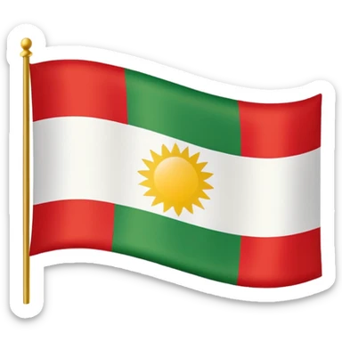 Kurdistan Flagge sticker