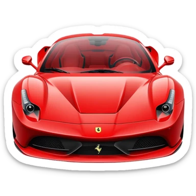 ferrari cartoon sticker