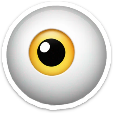 Eye rolled to the side and up for showing sarcasm sticker