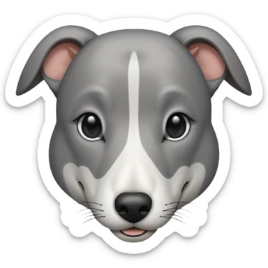 Greyhound front facing sticker