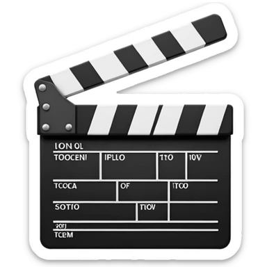 film clapperboard sticker