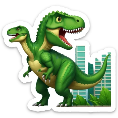 Trex attacks city sticker