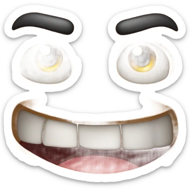 Angry face with hearts sticker