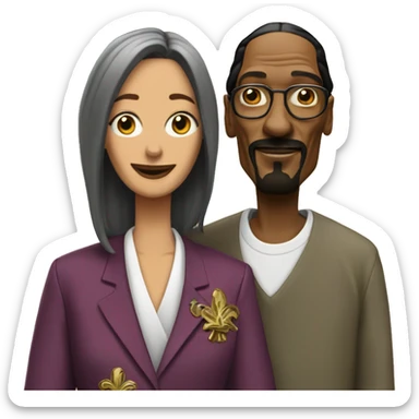 Snoop dogg and Martha  sticker