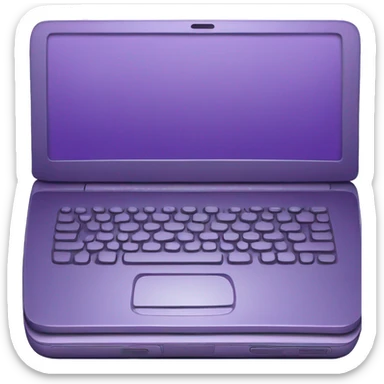 Purple laptop sticker