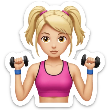 Gym girl  sticker