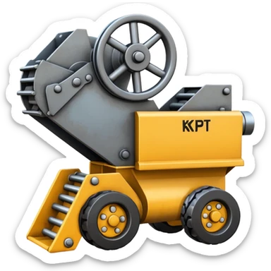 An Emoji of a KPI FT2650 Rock Crusher sticker