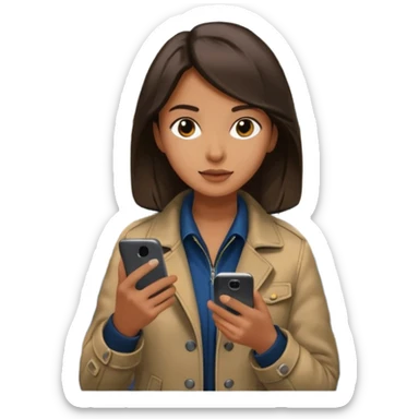 Rider with phone,Metro Riders, inside metro train, no transparent, with background,full image , negative transparent, positive background. sticker