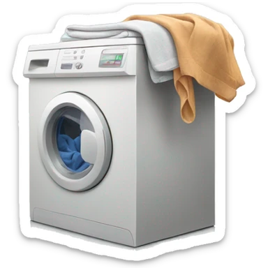 Folding laundry  sticker