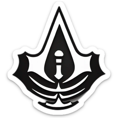 Logo assasin’s creed sticker
