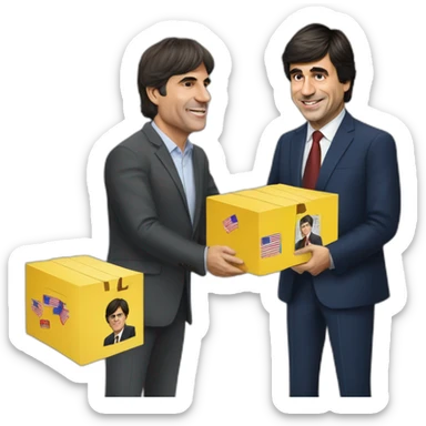 Pedro Sánchez buying votes from Carles Puigdemont  sticker