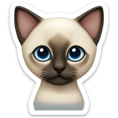 Siamese kitten sticker