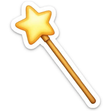 Magic wand sticker