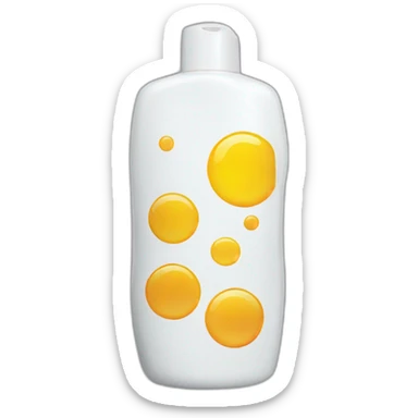 Sunscreen bottle sticker