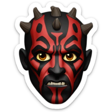 darth maul triste sticker