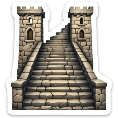 stairs castle  sticker