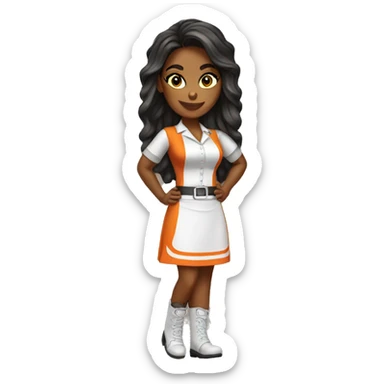 Hooters waitress sticker